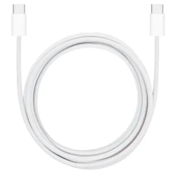 Linocell Kabler Og Adaptere|Lightning|Flettet USB-C- til USB-C-kabel 240W Hvit 1m