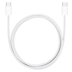 Linocell Kabler Og Adaptere|Lightning|Flettet USB-C- til USB-C-kabel 60W Hvit 1 m
