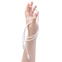 Linocell Kabler Og Adaptere|Usb-C Kabler|Flettet USB-C- til USB-C-kabel 60W Rosa 1 m