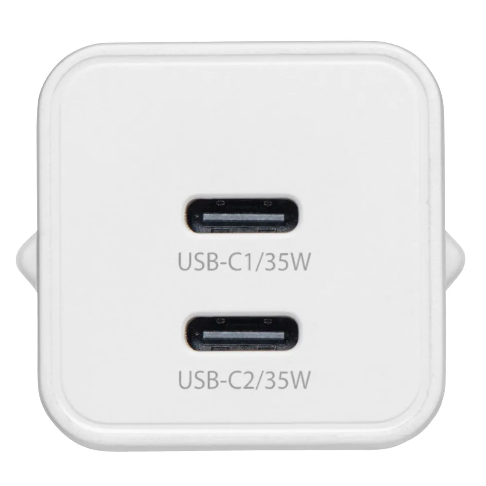 Linocell Kabler Og Adaptere|Iphone-Tilbehør|GaN hurtiglader 35 W PD med 2 USB-C-porter