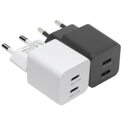 Linocell Kabler Og Adaptere|Iphone-Tilbehør|GaN hurtiglader 35 W PD med 2 USB-C-porter