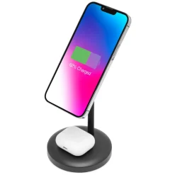Linocell Hjemmekontor|Mobiltelefonladere|2-i-1-ladestasjon for trådløs lading