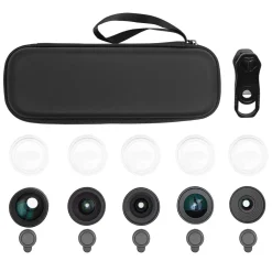 Linocell Kabler Og Adaptere|Lightning|5-i-1 Objektiv-kit for mobilkamera