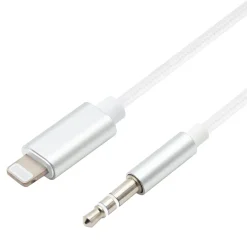 Linocell Biltilbehør|Iphone-Tilbehør|Lightning til 3,5 mm-kabel 1 m