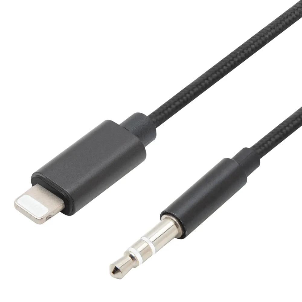 Linocell Kabler Og Adaptere|Iphone-Tilbehør|Lightning til 3,5 mm-kabel 1 m