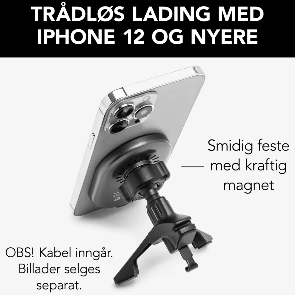 Linocell Iphone-Tilbehør|Mobiltelefonholder|Magsafe-ladeplate for bilen 15 W
