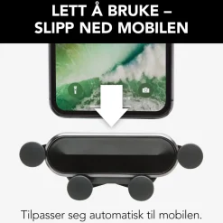 Linocell Mobiltelefonholder|Mobilholder med hurtigfeste for frontrute