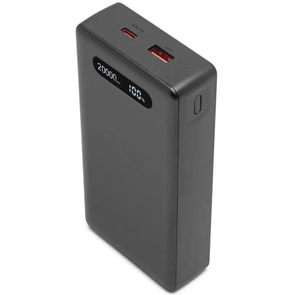 Linocell Kabler Og Adaptere|Iphone-Tilbehør|Powerbank 20000 mAh med 20W lading Svart