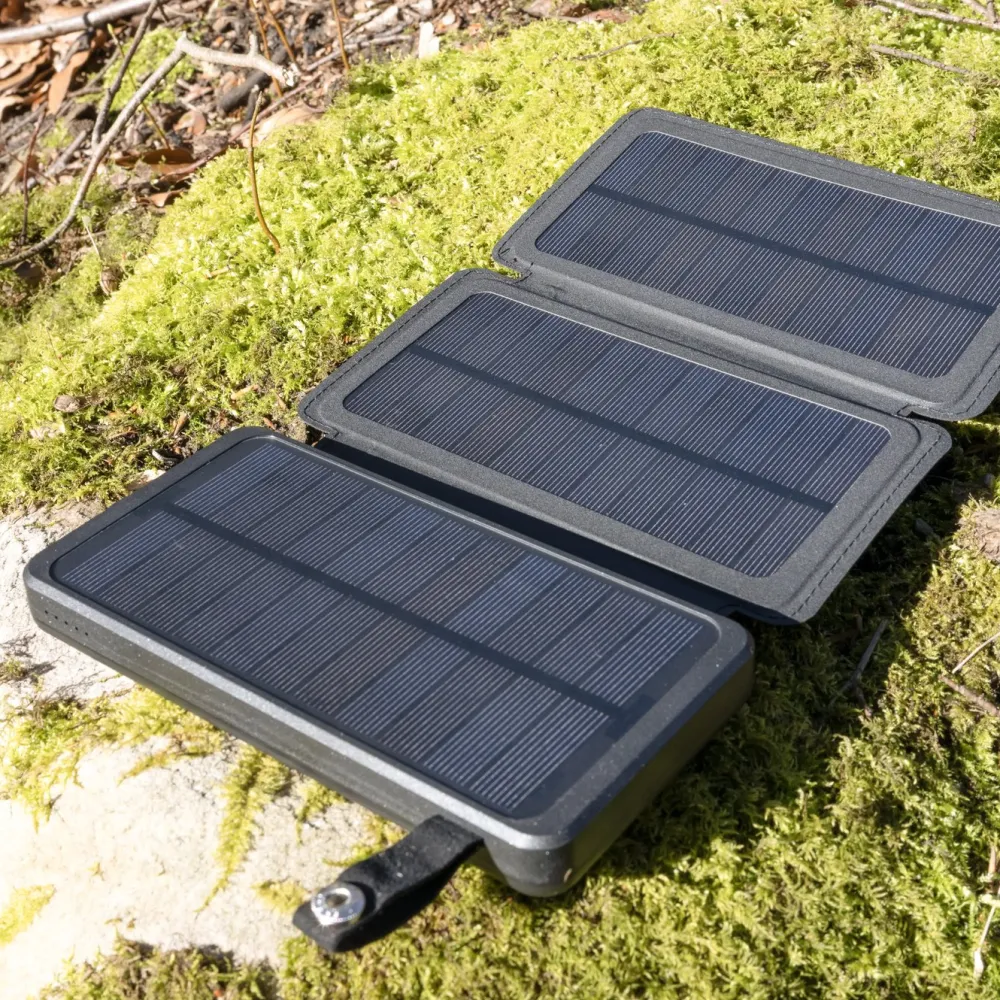 Linocell Powerbank|Mobiltelefonladere|Powerbank med solcellelading 16 000 mAh