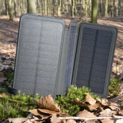 Linocell Powerbank|Mobiltelefonladere|Powerbank med solcellelading 16 000 mAh