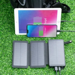 Linocell Powerbank|Mobiltelefonladere|Powerbank med solcellelading 20 W 8000 mAh