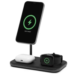 Linocell Premium Iphone-Tilbehør|Hjemmekontor|3-i-1-ladestasjon med MagSafe-kompabilitet