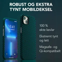 Linocell Premium Kevlar Iphone-Tilbehør|Robust deksel for iPhone 13