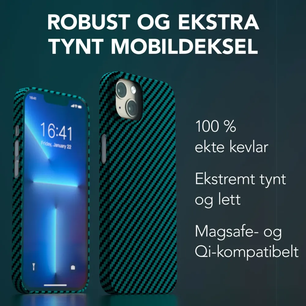 Linocell Premium Kevlar Iphone-Tilbehør|Robust deksel for iPhone 13
