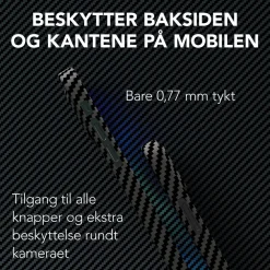 Linocell Premium Kevlar Iphone-Tilbehør|Robust deksel for iPhone 12 Mini