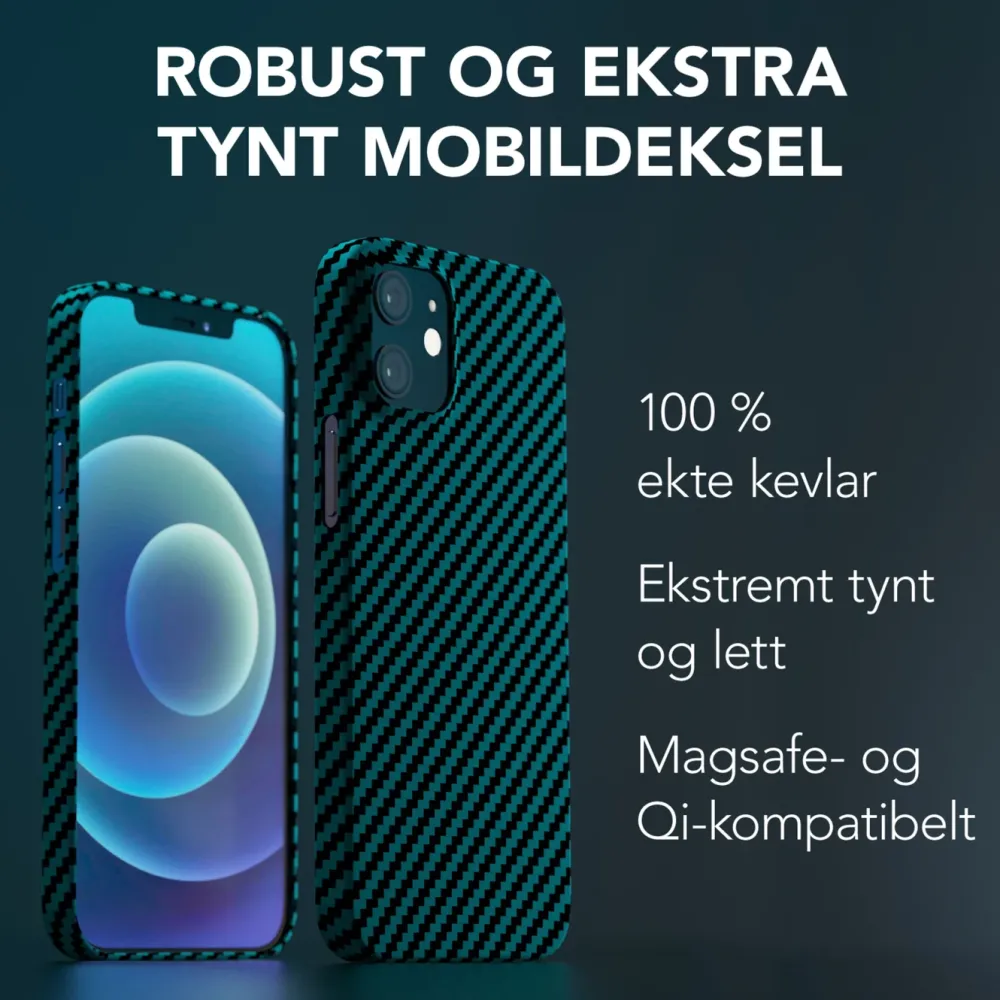 Linocell Premium Kevlar Iphone-Tilbehør|Robust deksel for iPhone 12 Mini