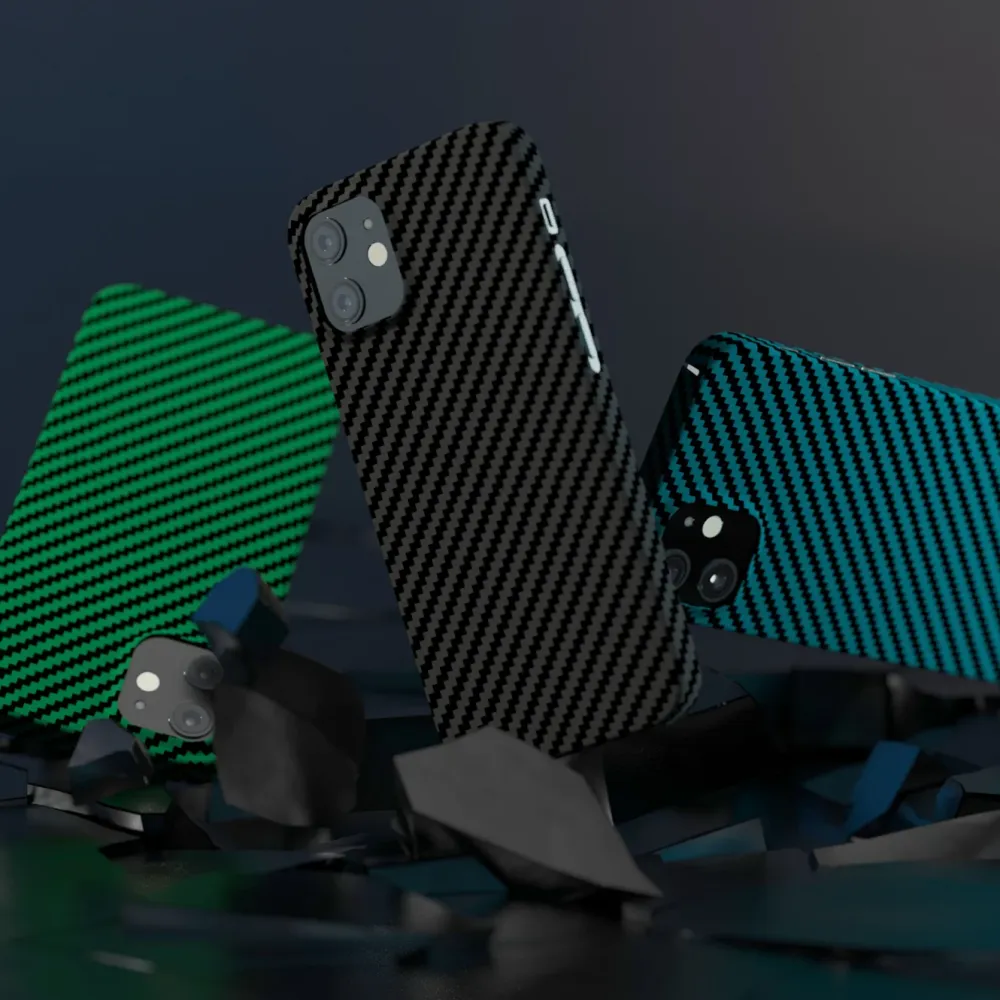 Linocell Premium Kevlar Iphone-Tilbehør|Robust deksel for iPhone 12 Mini