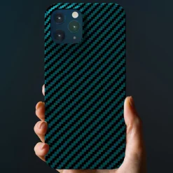 Linocell Premium Kevlar Iphone-Tilbehør|Robust deksel for iPhone 12 Pro Max