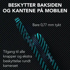 Linocell Premium Kevlar Iphone-Tilbehør|Robust deksel for iPhone 12 Pro Max