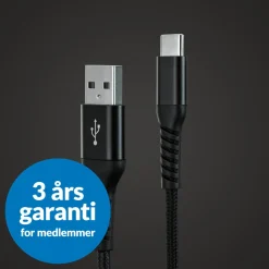 Linocell Premium Kevlar Kabler Og Adaptere|Lightning|USB-C-kabel 1 m