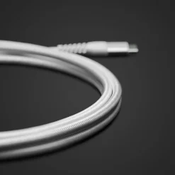 Linocell Premium Kabler Og Adaptere|Usb-C Kabler|Kevlar USB-C 3.2-kabel - Hvit 2 m