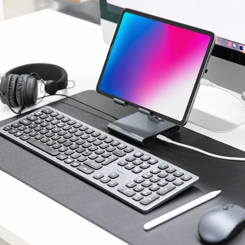 Linocell Premium Ipad Og Tilbehør|Usb|Stativ og Multi-Hub for nettbrett - 8 porter