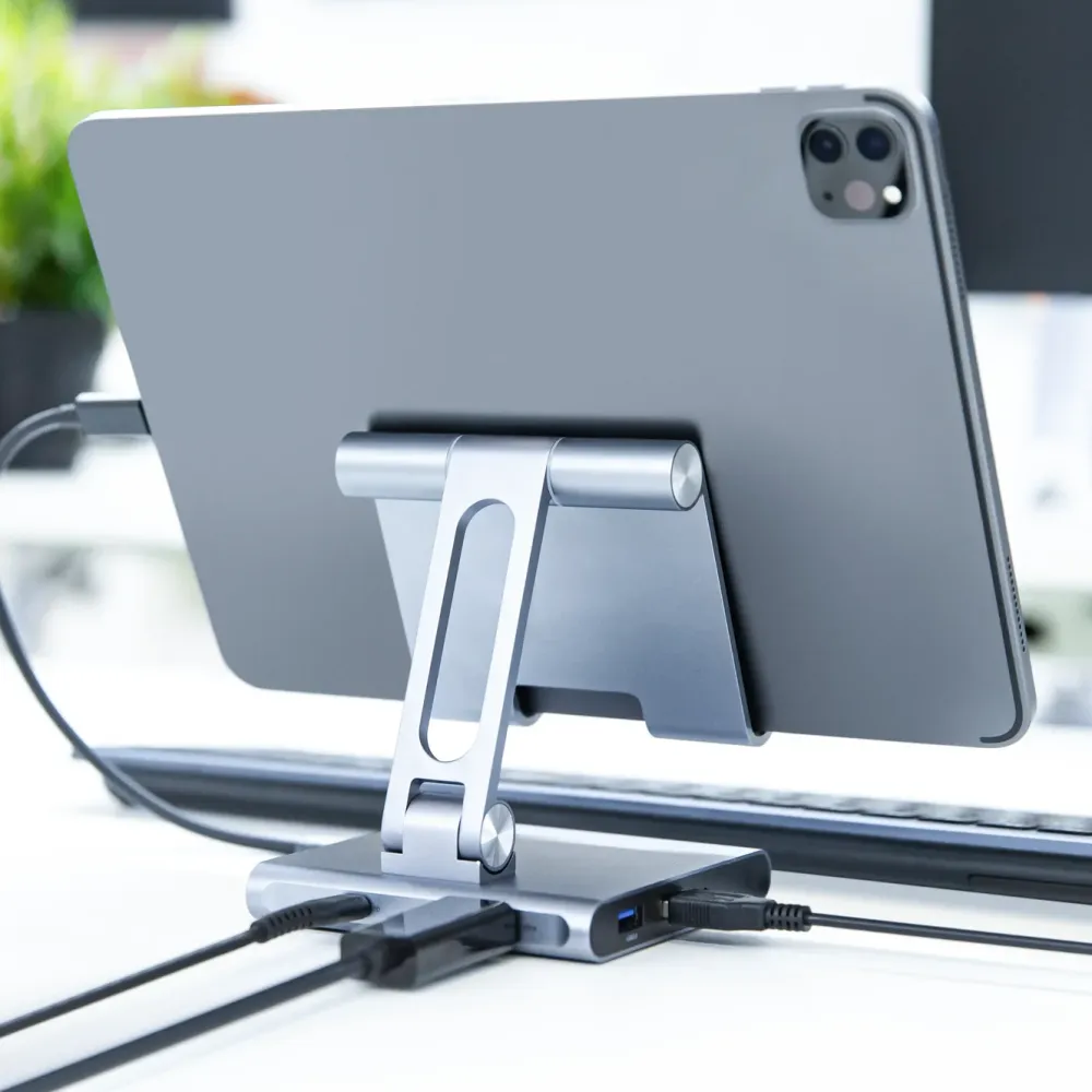 Linocell Premium Ipad Og Tilbehør|Usb|Stativ og Multi-Hub for nettbrett - 8 porter