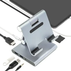 Linocell Premium Ipad Og Tilbehør|Usb|Stativ og Multi-Hub for nettbrett - 8 porter