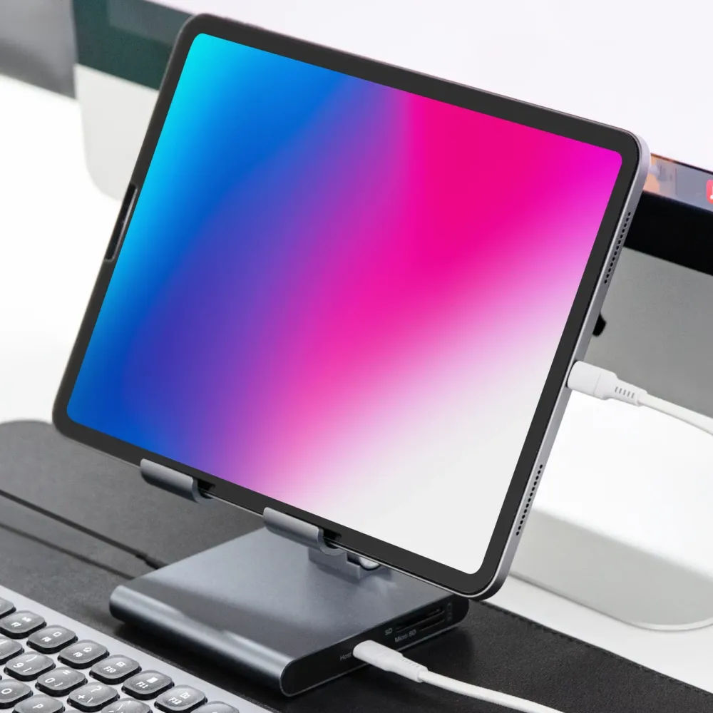 Linocell Premium Ipad Og Tilbehør|Usb|Stativ og Multi-Hub for nettbrett - 8 porter