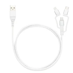 Linocell Premium Kabler Og Adaptere|Usb-A & B-Kabler|USB-A til Micro-USB, Lightning og USB-C adapter
