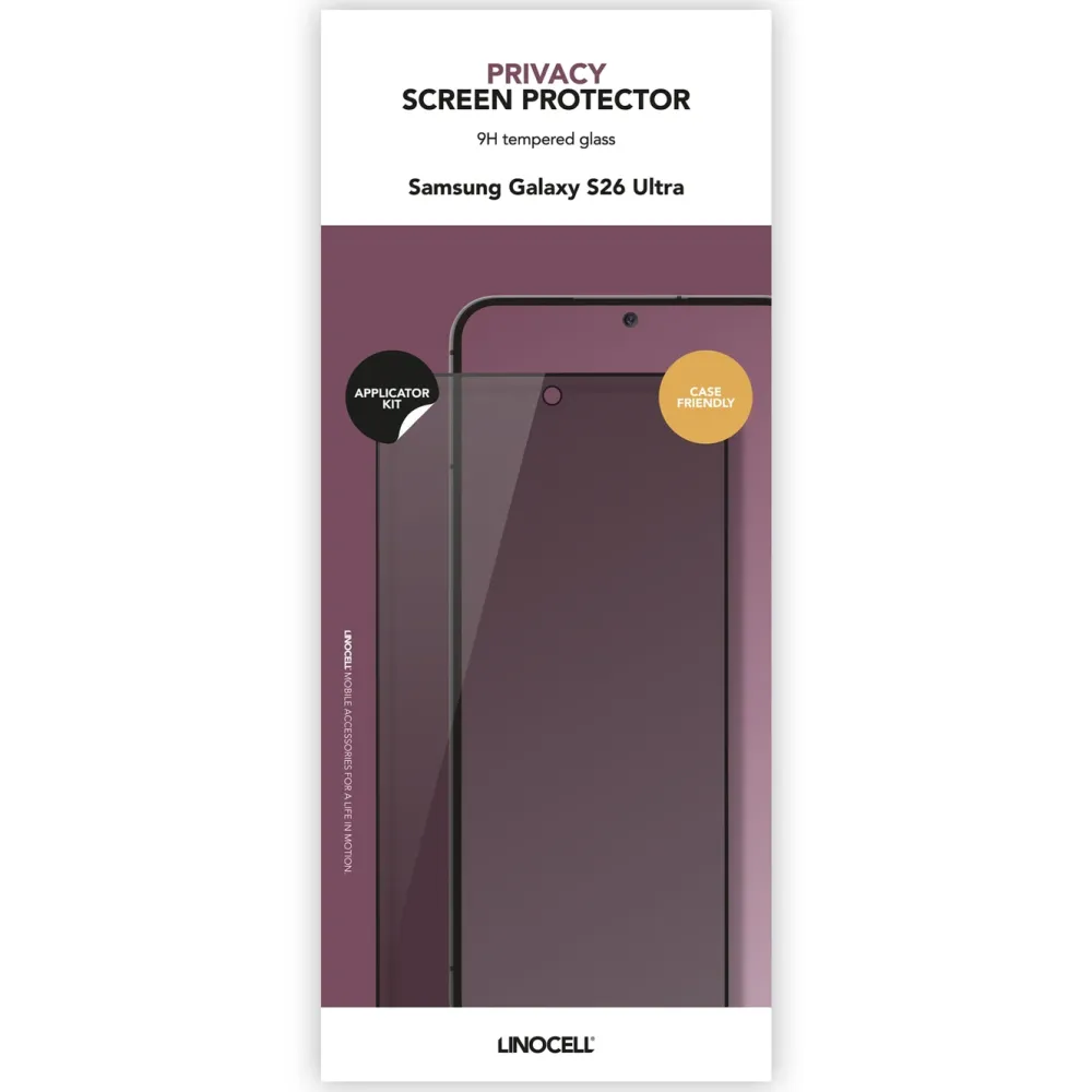 Linocell Skjermbeskytter|Privacy skjermbeskytter for Samsung Galaxy S26 Ultra