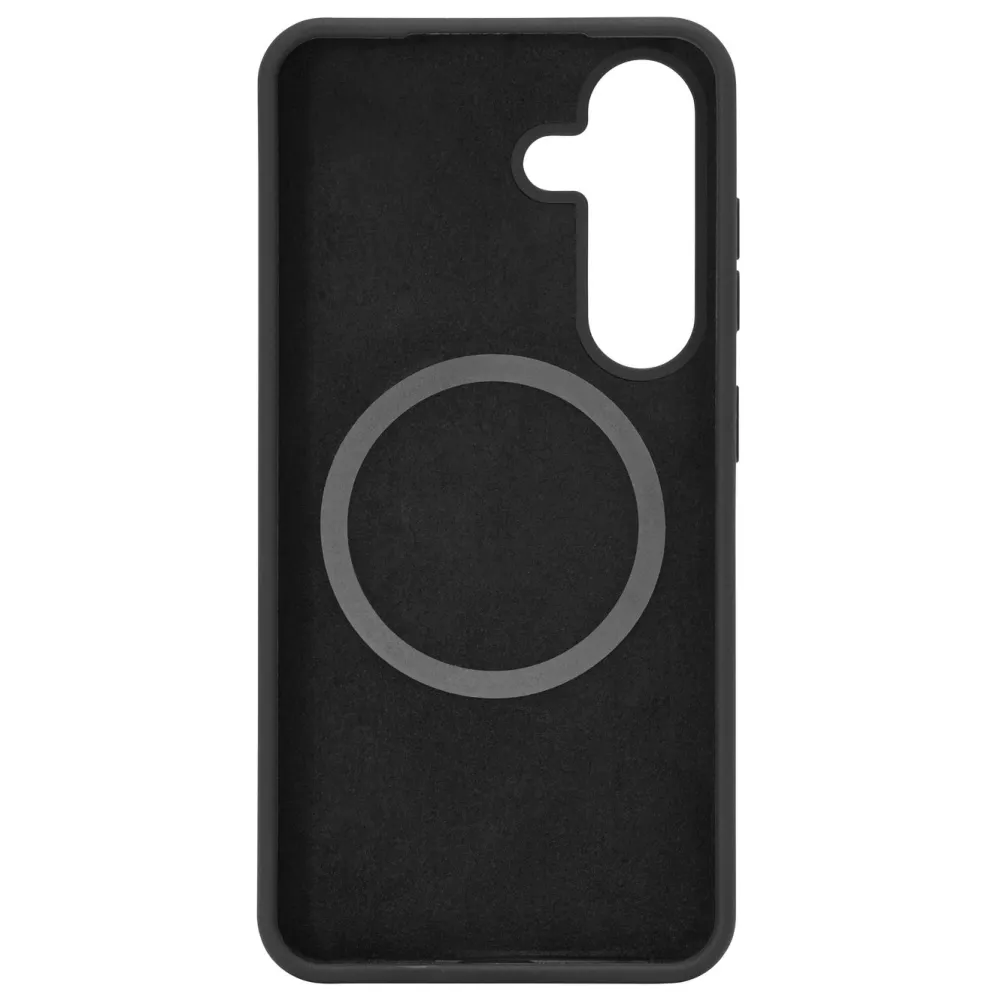 Linocell Mobildeksler & Etui|Rubber Case for Galaxy S25 Svart