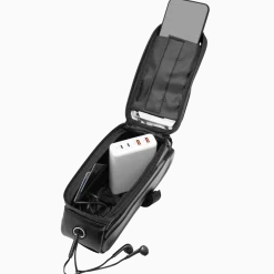 Linocell Fritid|Sykkelbelysning|Sykkelveske med mobillomme - for rammen