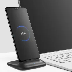 Linocell Iphone-Tilbehør|Hjemmekontor|Trådløs Qi-lader med stativ