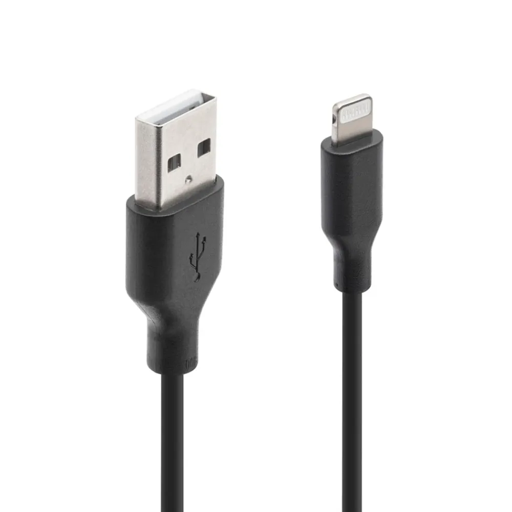 Linocell Kabler For Lyd|Kabler For Nettverk|USB-A til Lightning-kabel Svart 1 m