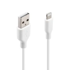 Linocell Kabler Og Adaptere|Lightning|USB-A til Lightning-kabel Hvit 0,5 m