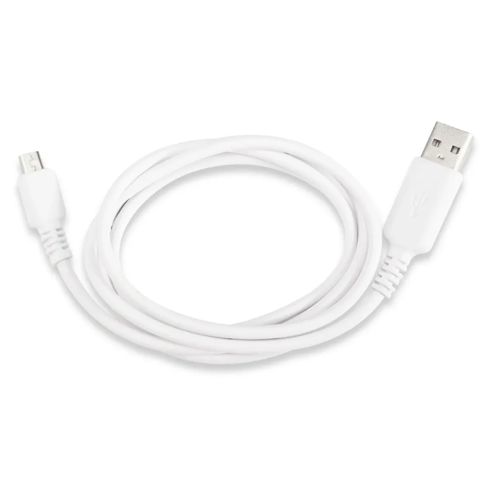 Linocell Kabler Og Adaptere|Usb-A & B-Kabler|USB-A til Micro-USB-kabel Hvit 1 m