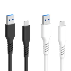 Linocell Kabler Og Adaptere|Lightning|USB-A til USB-C-kabel Svart 0,2 m