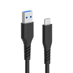 Linocell Kabler Og Adaptere|Usb-C Kabler|USB-A til USB-C-kabel Svart 3 m