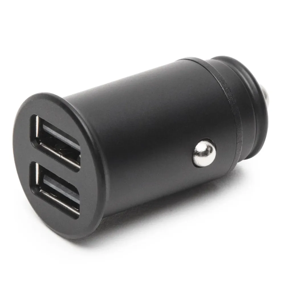 Linocell Mobiltelefonladere|USB-billader med to USB-porter 4,8 A Svart
