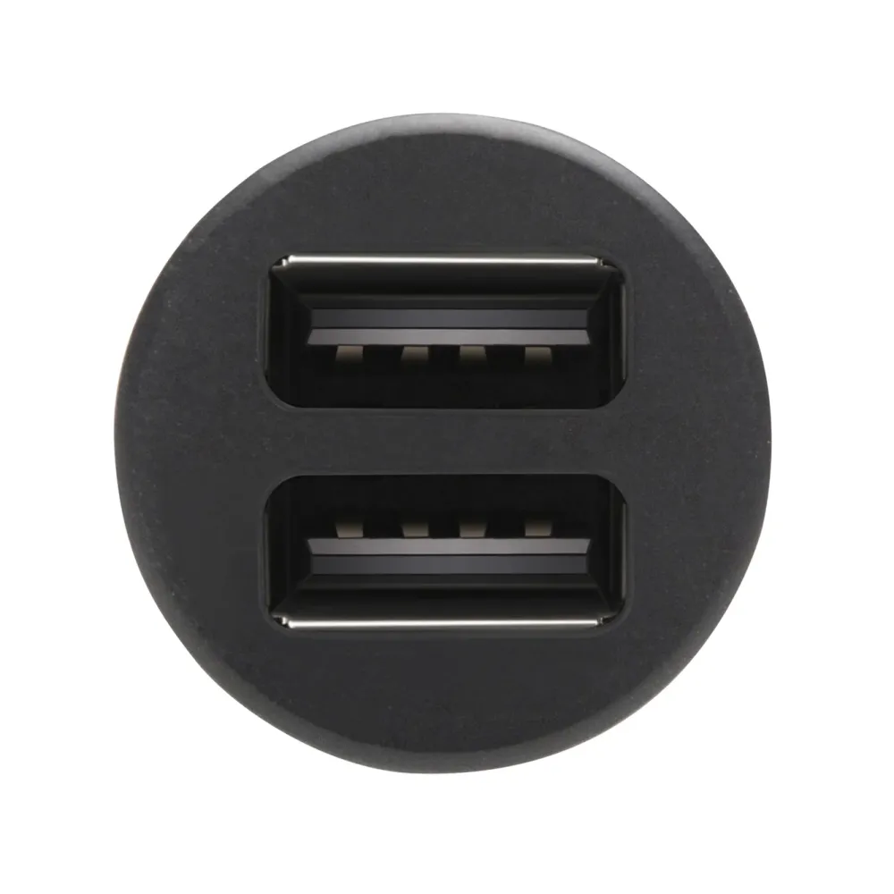 Linocell Mobiltelefonladere|USB-billader med to USB-porter 4,8 A Svart