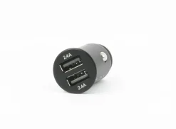 Linocell Mobiltelefonladere|USB-billader med to USB-porter 4,8 A Svart
