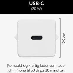 Linocell Kabler Og Adaptere|Iphone-Tilbehør|USB-C-lader med PD 20 W