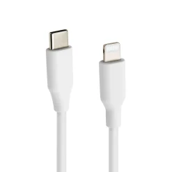 Linocell Kabler Og Adaptere|Iphone-Tilbehør|USB-C til Lightning-kabel Hvit 2 m