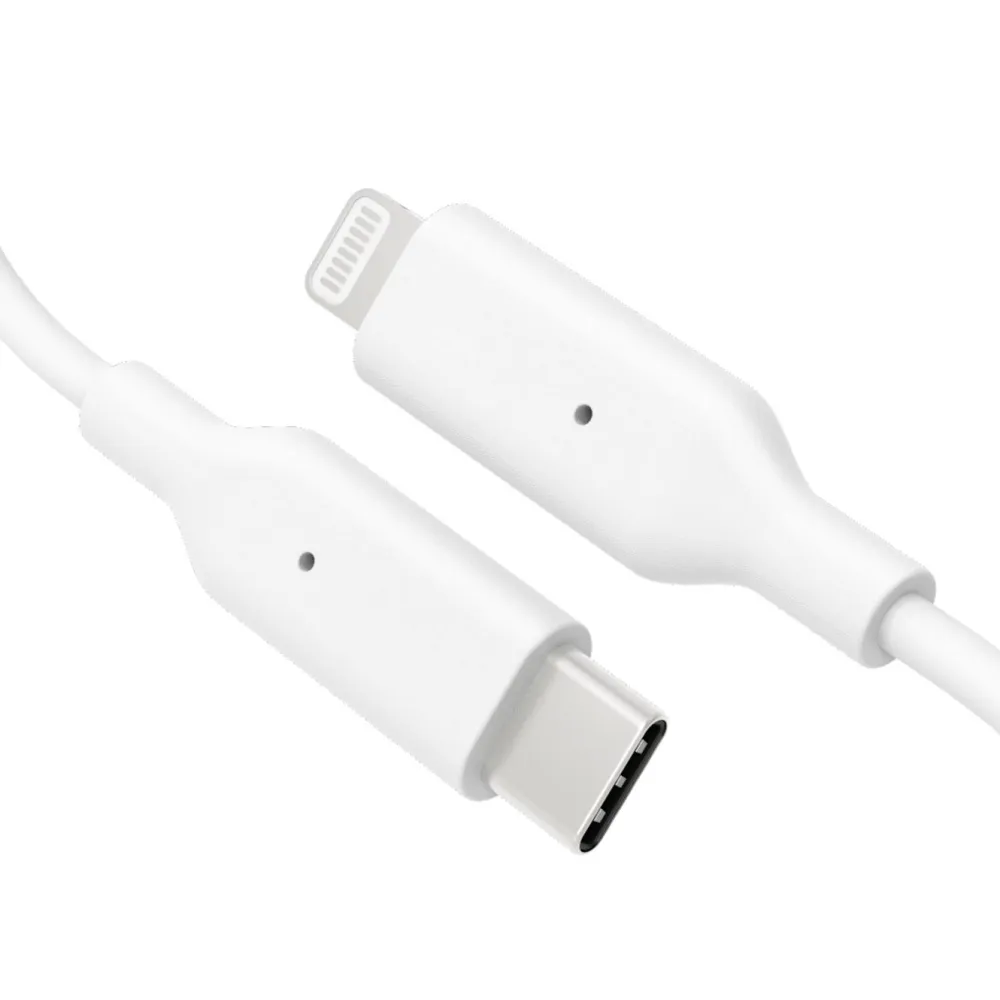 Linocell Kabler Og Adaptere|Lightning|USB-C til Lightning-kabel Hvit 1 m