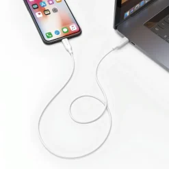 Linocell Kabler Og Adaptere|Lightning|USB-C til Lightning-kabel Hvit 1 m