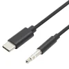 Linocell Biltilbehør|Kabler Og Adaptere|USB-C til 3,5 mm-kabel 1 m - Svart