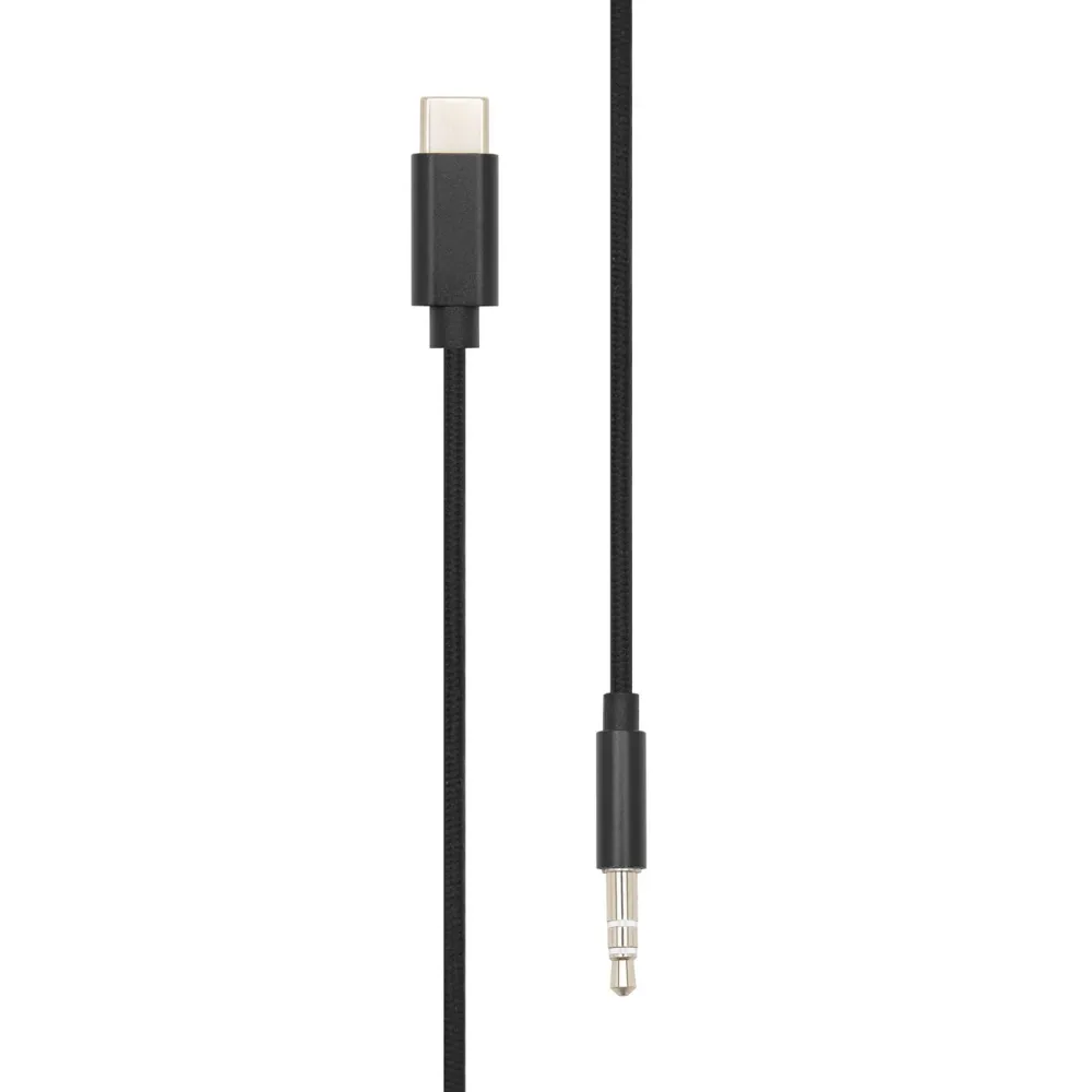 Linocell Biltilbehør|Kabler Og Adaptere|USB-C til 3,5 mm-kabel 1 m - Svart