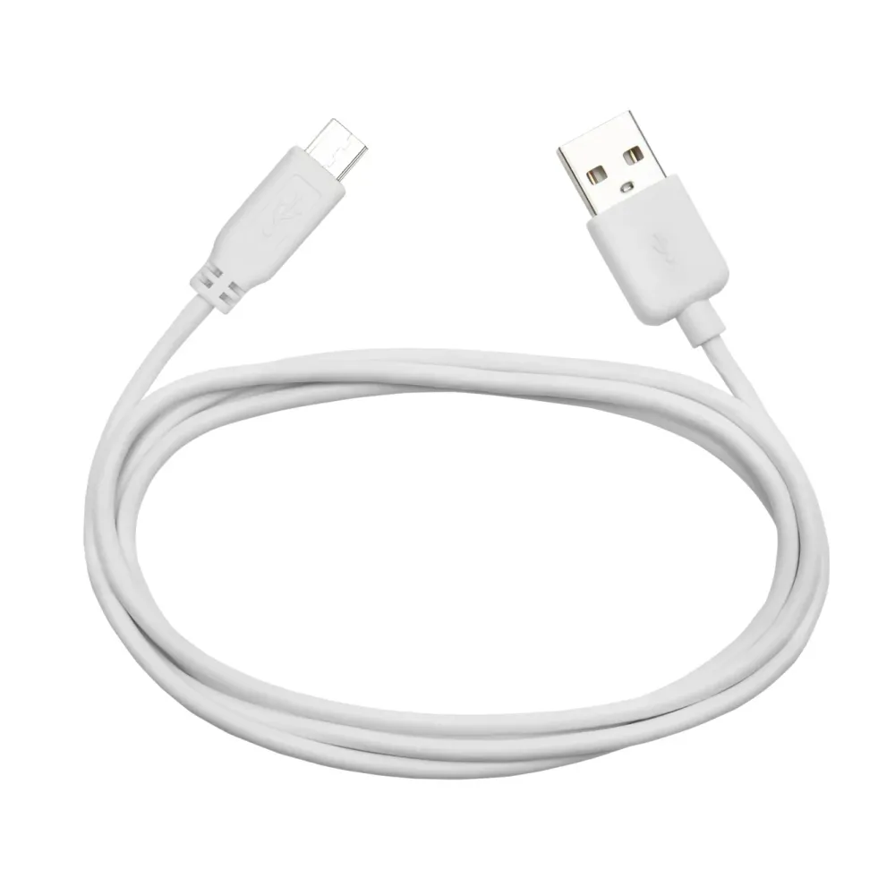 Linocell Mobiltelefonladere|USB-lader med Micro-USB-kabel 2,4 A Hvit