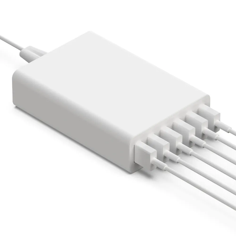 Linocell Hjemmekontor|Mobiltelefonladere|USB-ladestasjon med 6 porter